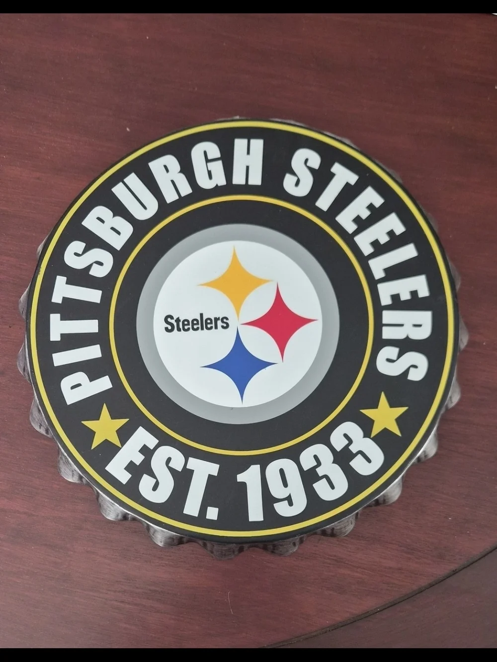 Pittsburgh Steelers Wall Decor & Refrigerator Magnet Set, stuffed animal NFL